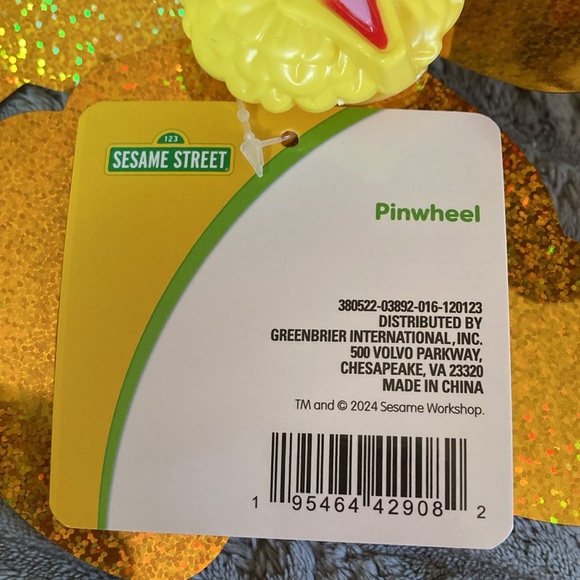 Sesame Street Big Bird & Ernie Set of 2 (one each) Garden Pinwheels ❤️💛 New! 🌞 - Picture 10 of 10